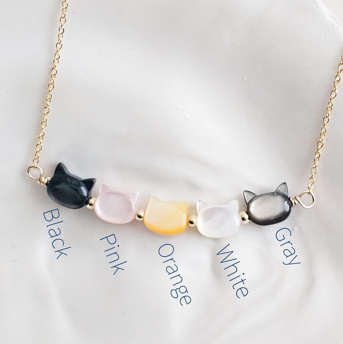 Miaura™ | Cat Shaped Gemstone Necklace