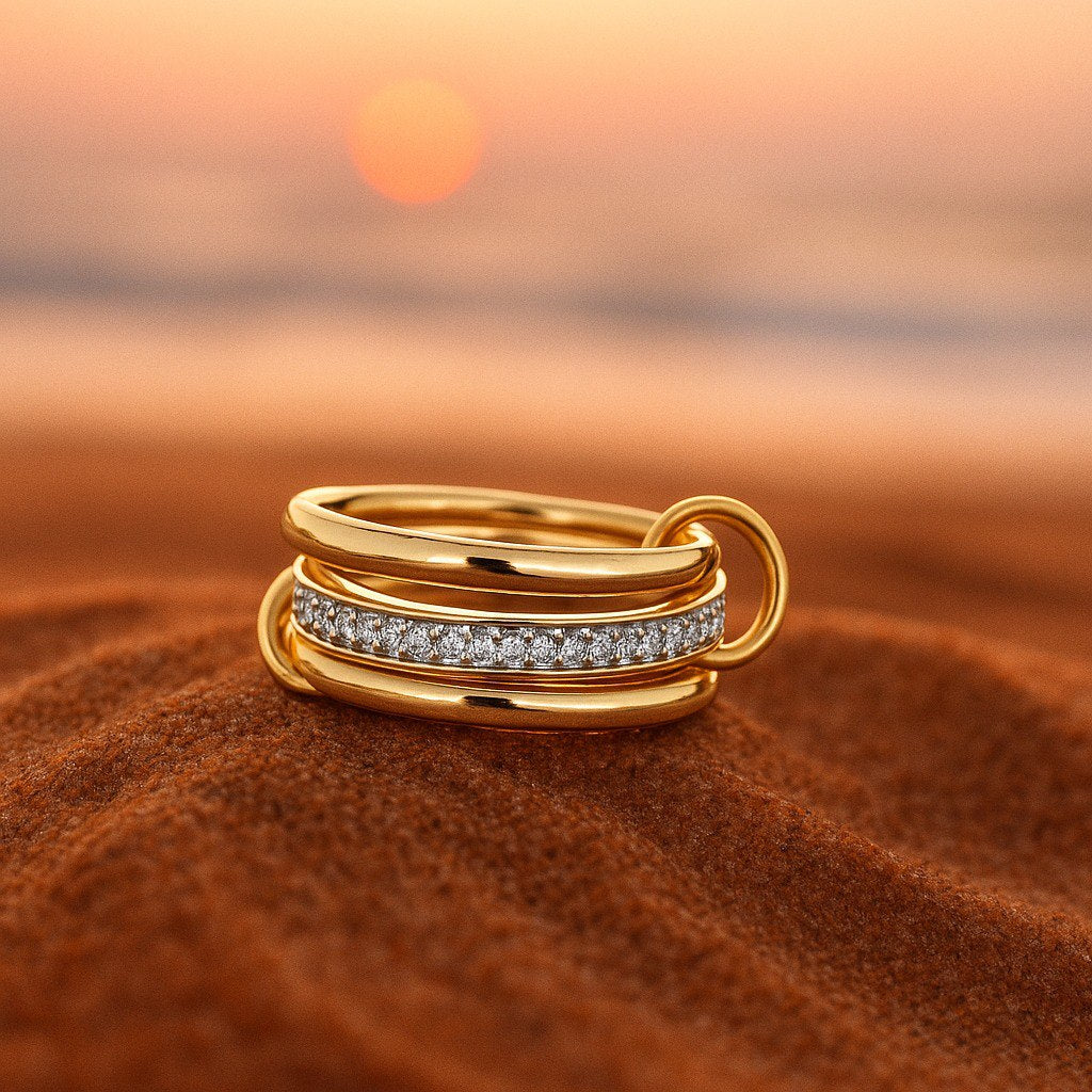 Akira | Radiant Triple Band with Zirconia