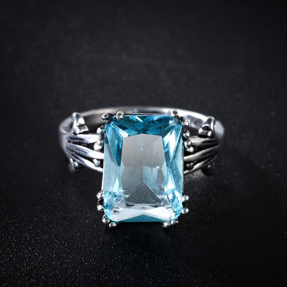 Maris™ | Ocean Glass Silvered Ring