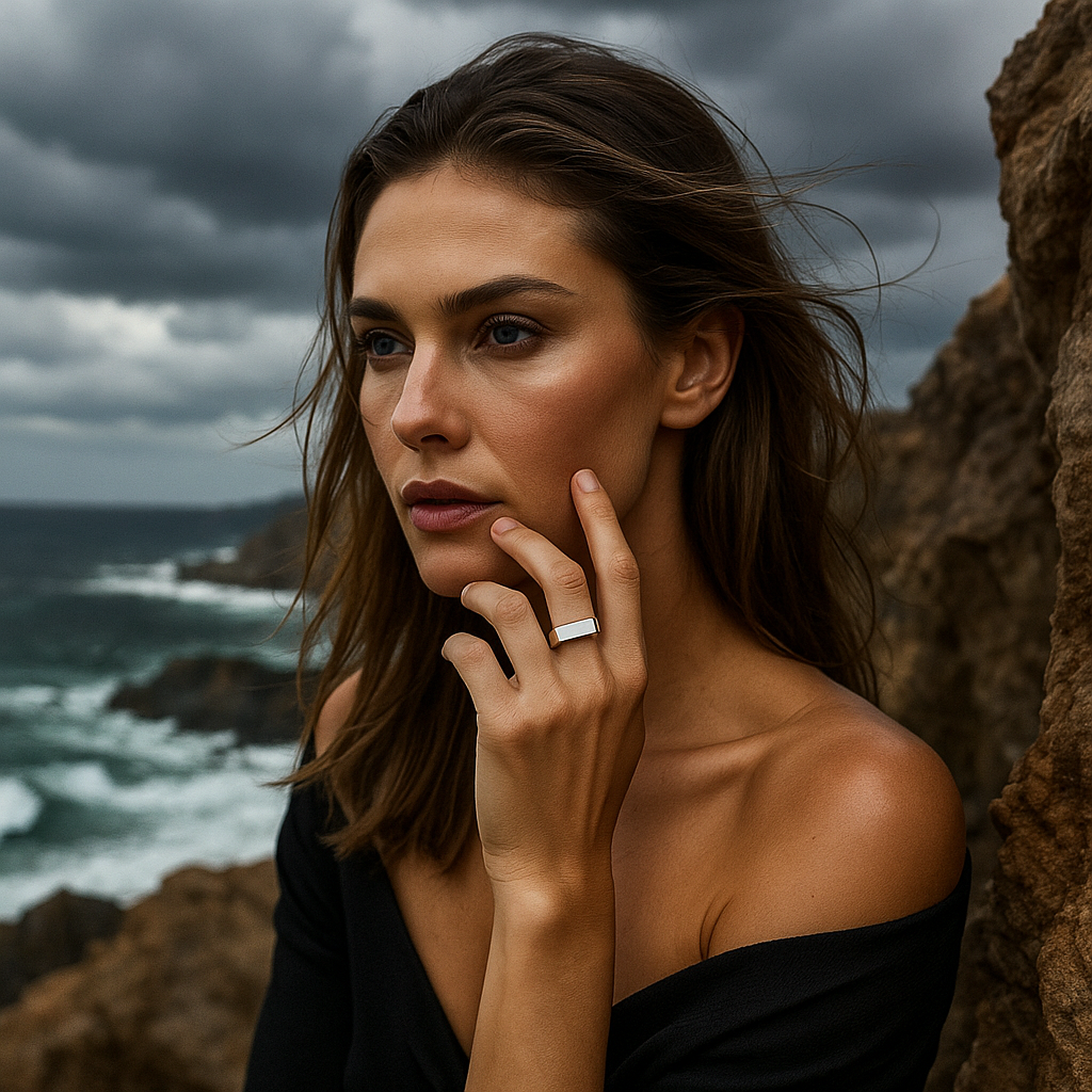 Zara | Fundamental aqua band ring