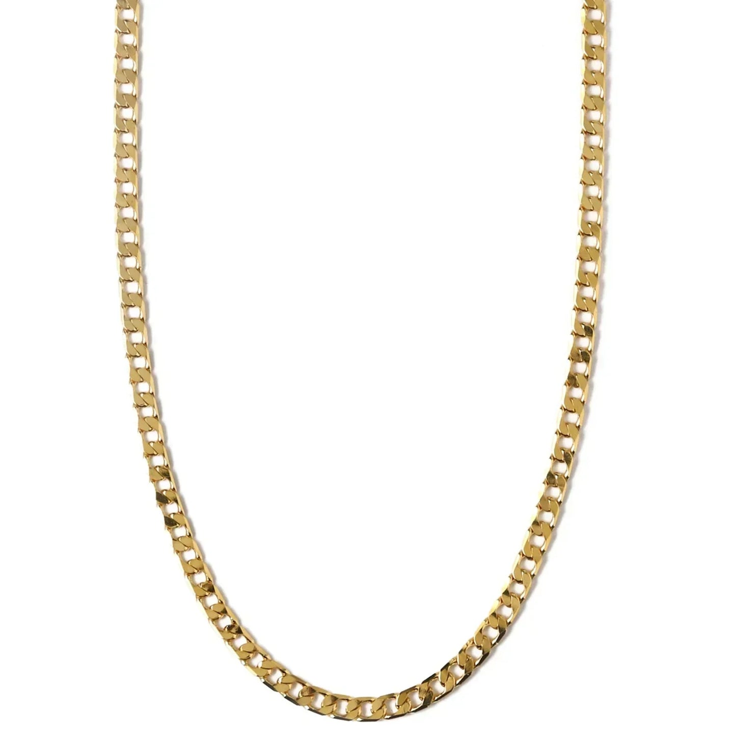 Vero™ | Gold Flat Link Curb Chain Necklace