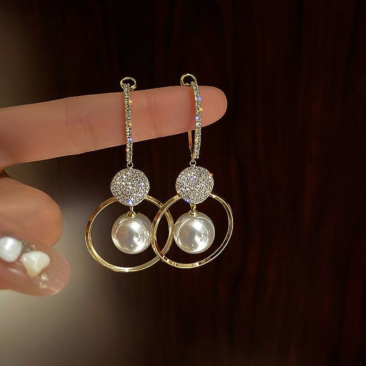 Pearluxe™ | Pearl and Zirconia Earrings