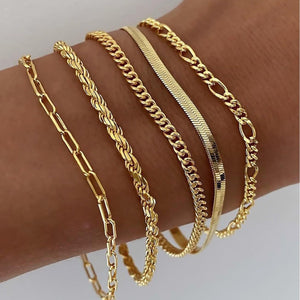 Ellis™ | Gold Bracelet Set