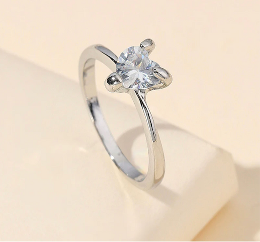 'Small Love' Crystal Heart Ring