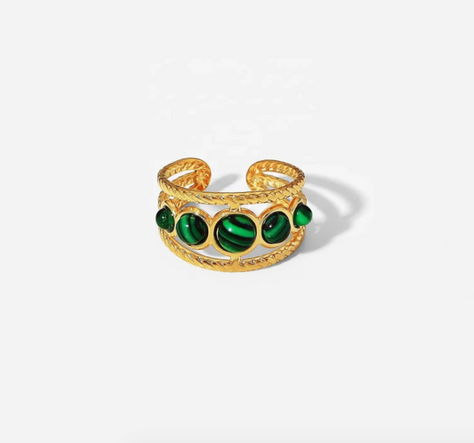 Adjustable Jaded Ring