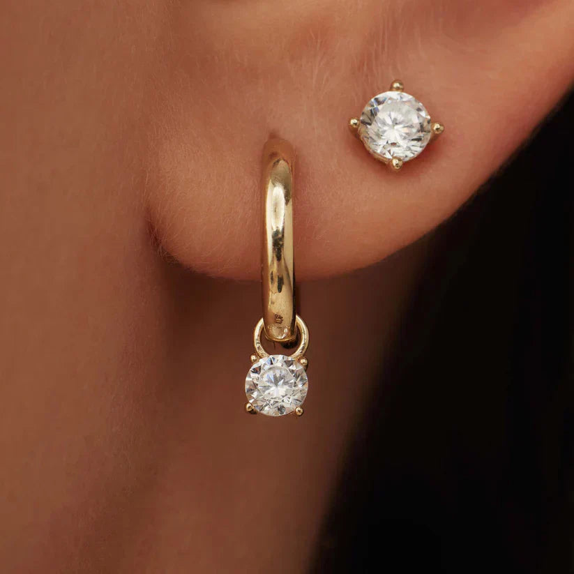 Larmes™ | Gold Stone Earrings Set