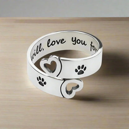 Byrne™ | Adjustable Paw & Heart Ring